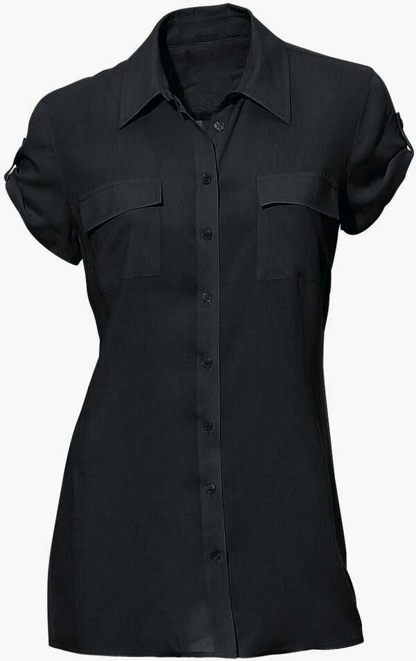 Patrizia Dini By Heine Blouse Met Korte Mouwen Zwart