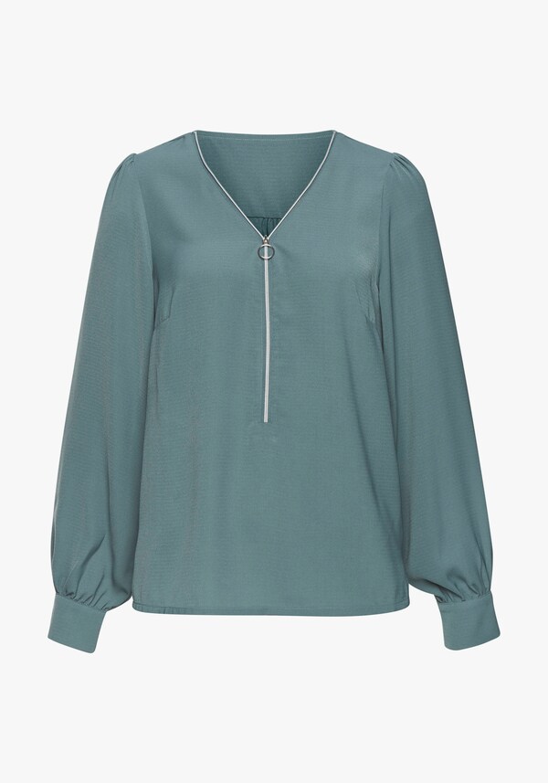 Patrizia Dini By Heine Blouse Met Lange Mouwen Petrol