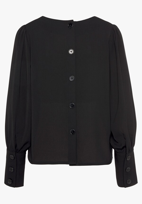 Patrizia Dini By Heine Blouse Met Lange Mouwen Zwart