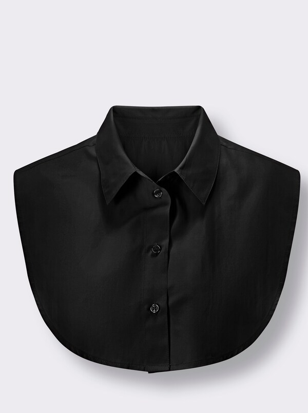 patrizia dini by heine Blousekraag met knoopsluiting zwart