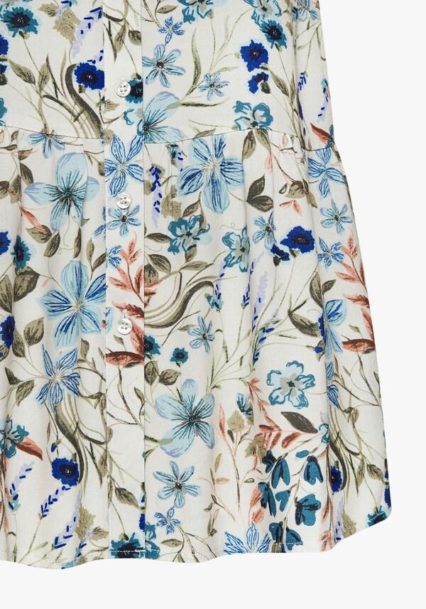 Patrizia Dini By Heine Blousetop Crème/blauw Bedrukt