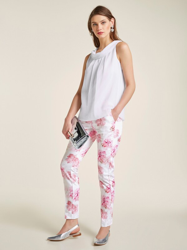 patrizia dini by heine Blousetop met cascadehals wit