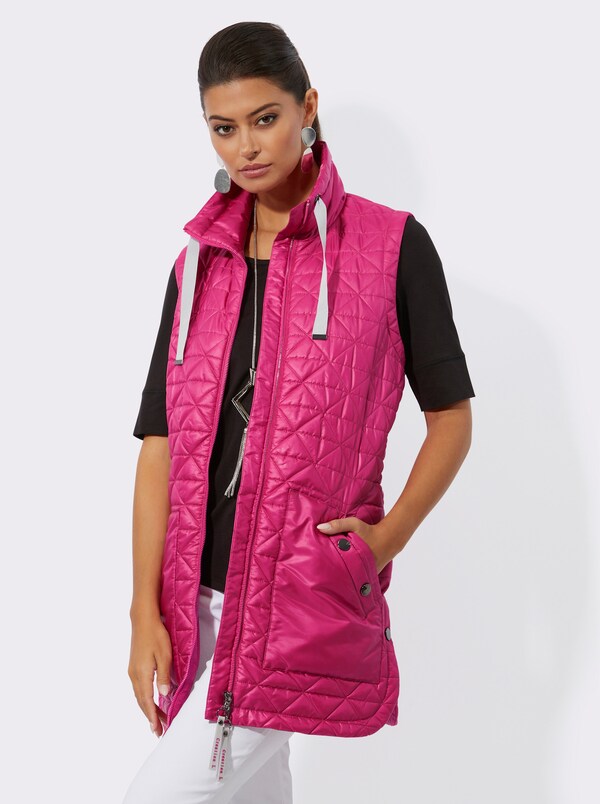 Patrizia Dini By Heine Bodywarmer Met 2-wegzakken Fuchsia