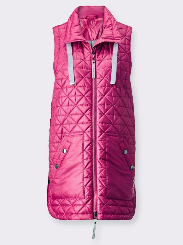 Patrizia Dini By Heine Bodywarmer Met 2-wegzakken Fuchsia