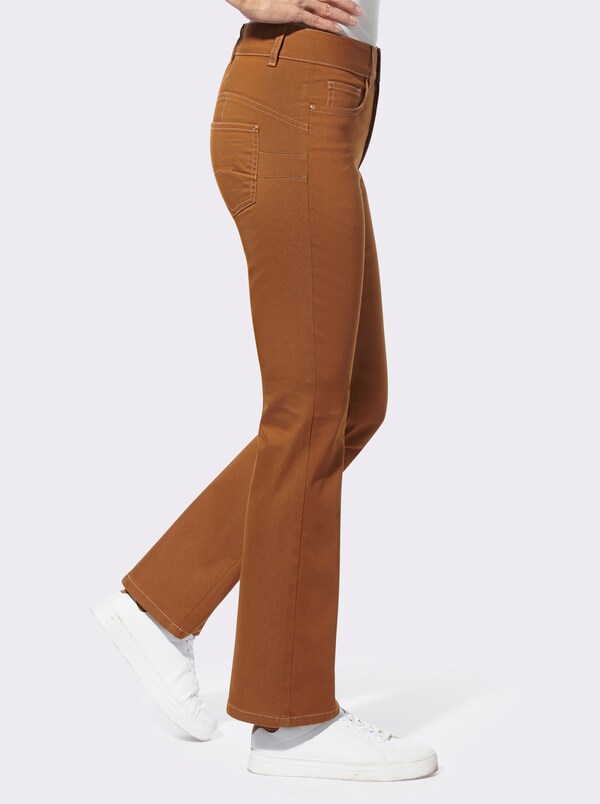 Patrizia Dini By Heine Bootcut Jeans Met Push-up-effect Cognac/denim
