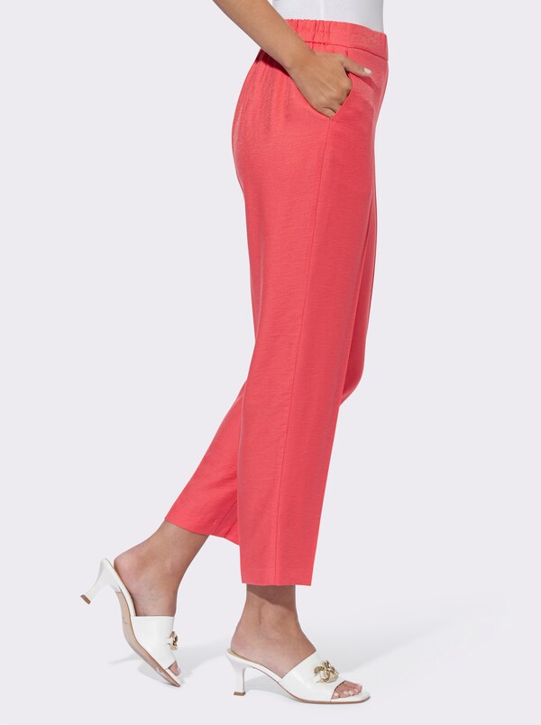 Patrizia Dini By Heine Broek Met Persplooien En Met Comfortband Achter Langoustine