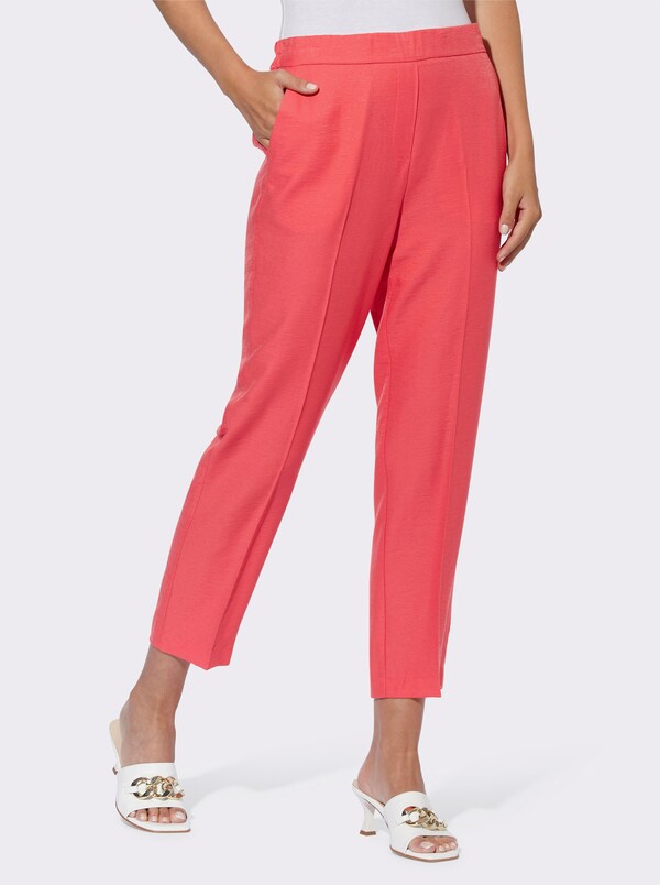 patrizia dini by heine Broek met persplooien en met comfortband achter langoustine