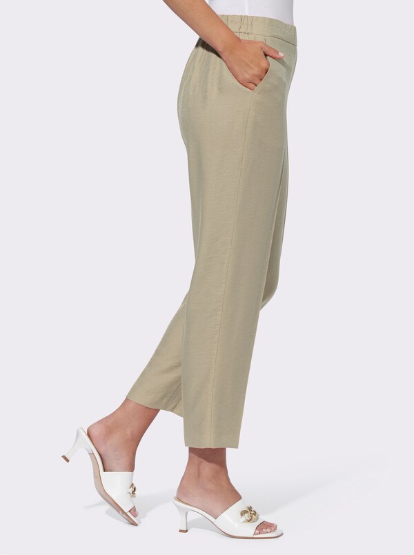 Patrizia Dini By Heine Broek Met Persplooien En Met Comfortband Achter Leem