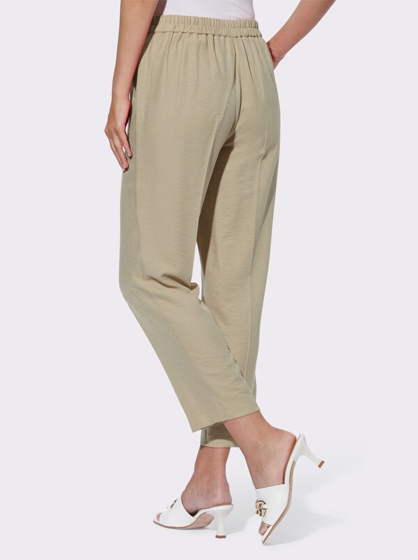 Patrizia Dini By Heine Broek Met Persplooien En Met Comfortband Achter Leem