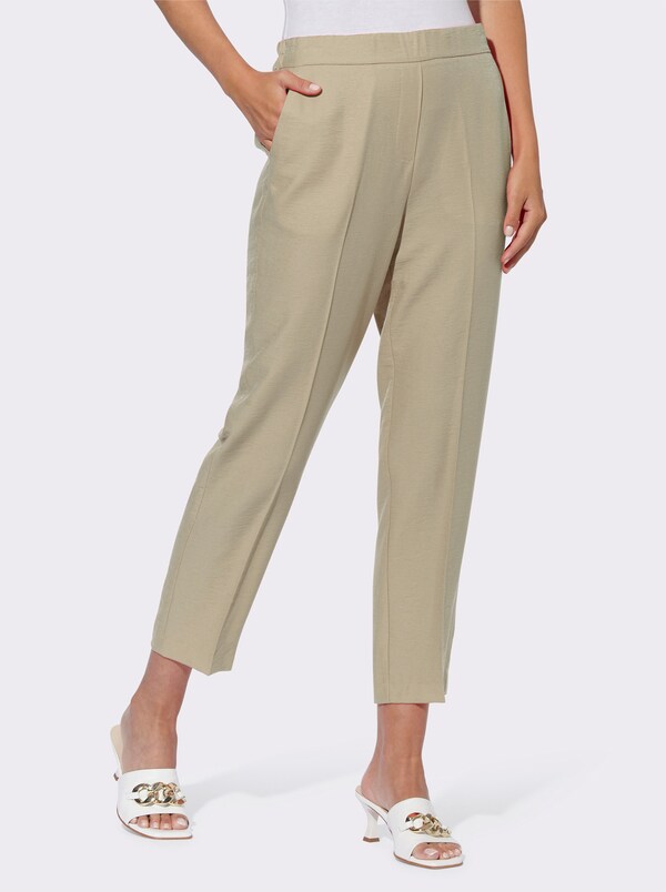 patrizia dini by heine Broek met persplooien en met comfortband achter leem