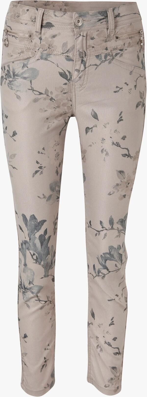 Patrizia Dini By Heine Broek Met Print En Bloemdessin Zand/jade
