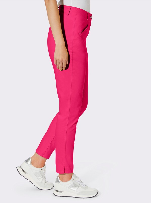 Patrizia Dini By Heine Broek Met Smalle Pijpen En Persplooien Pink