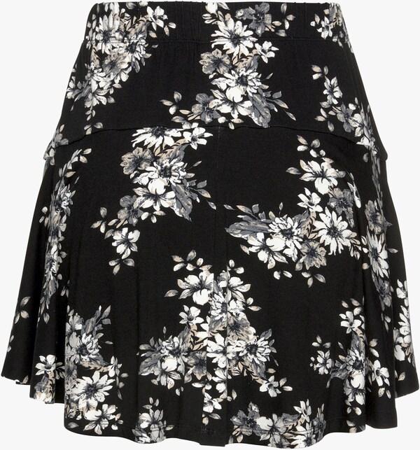 Patrizia Dini By Heine Broekrok Zwart/crème Bedrukt