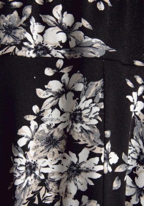 Patrizia Dini By Heine Broekrok Zwart/crème Bedrukt