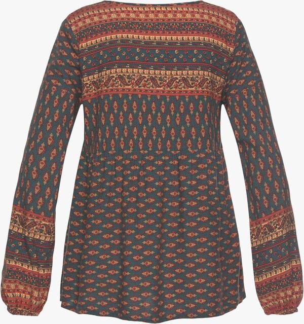 Patrizia Dini By Heine Comfortabele Blouse Petrol Geprint