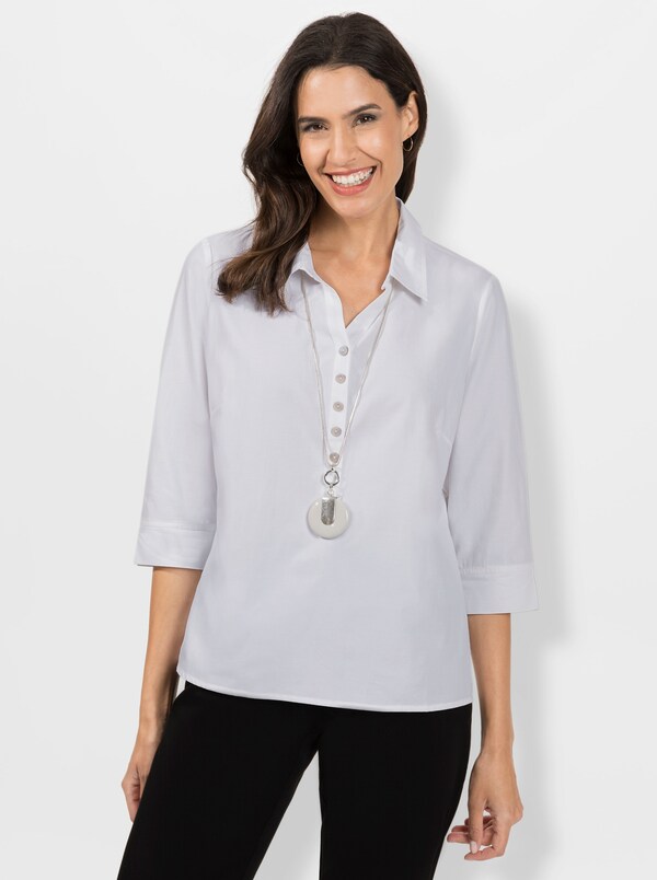 Patrizia Dini By Heine Comfortblouse In Easy Care-uitvoering Wit