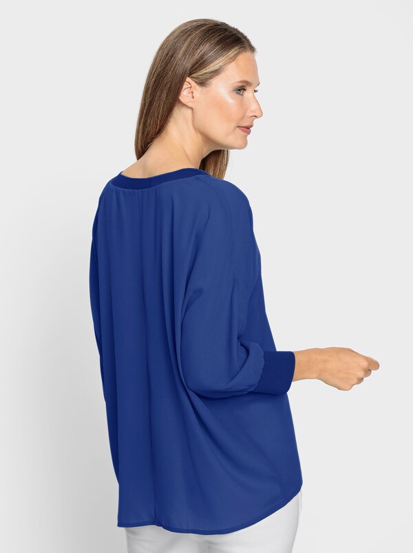 Patrizia Dini By Heine Comfortblouse Met Vleermuismouwen Koningsblauw