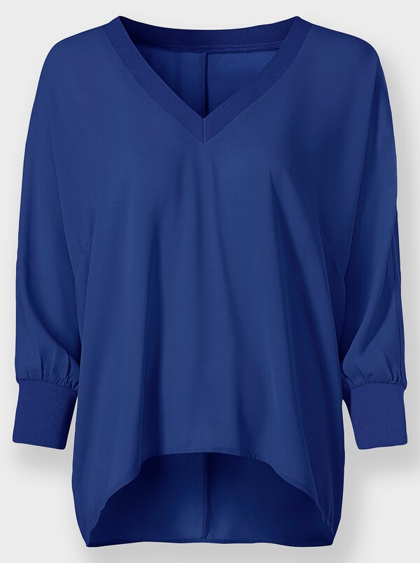 Patrizia Dini By Heine Comfortblouse Met Vleermuismouwen Koningsblauw