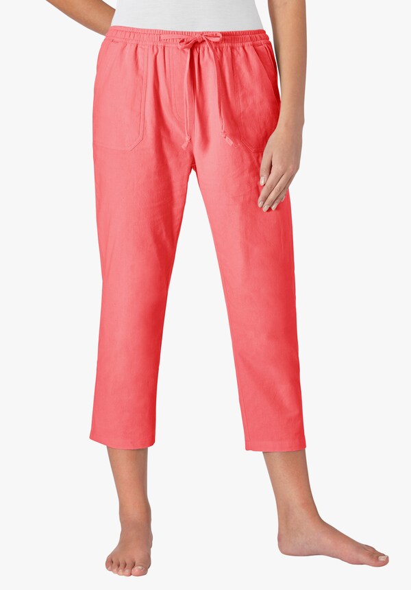 patrizia dini by heine Comfortbroek van strijkarme structuurstof koraalrood