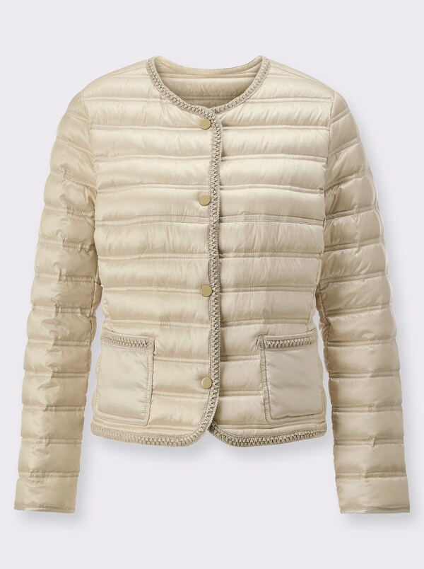 Patrizia Dini By Heine Donsjack Met Gevlochten Sierband Zand