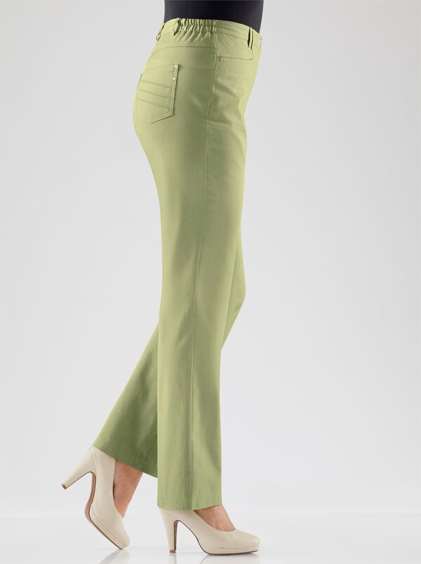 patrizia dini by heine Functionele broek vuilafstotend en kreukarm lindegroen