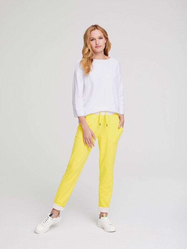 patrizia dini by heine Gebreide pullover met effecttricot wit