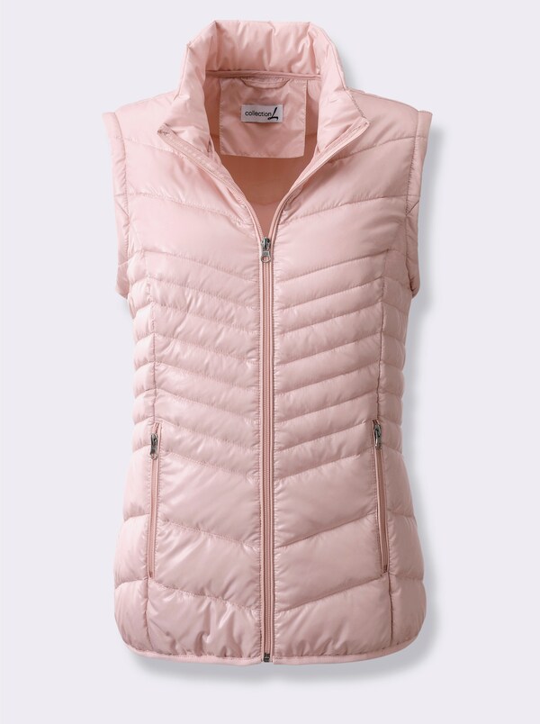 Patrizia Dini By Heine Gewatteerde Jas Met Afritsbare Mouwen Poudre