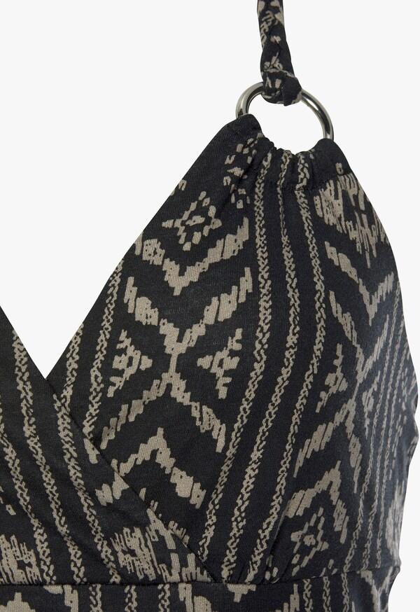 Patrizia Dini By Heine Halterjurk Zwart/crème Bedrukt