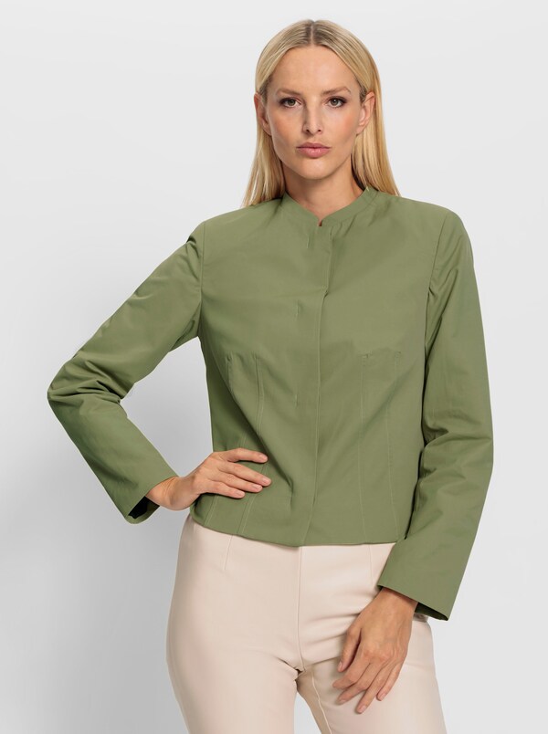 Patrizia Dini By Heine Jackblazer Licht Glanzend Rietgroen