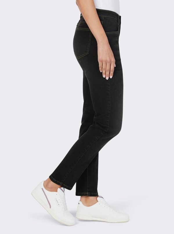 Patrizia Dini By Heine Jeans Met Deelnaden Black Denim