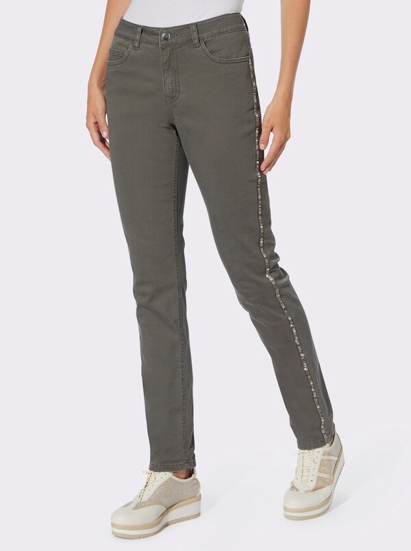 patrizia dini by heine Jeans met push-up-effect kaki
