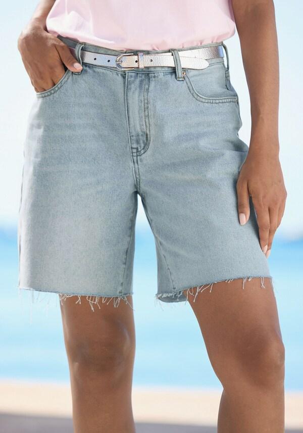 patrizia dini by heine Jeansbermuda light blue washed