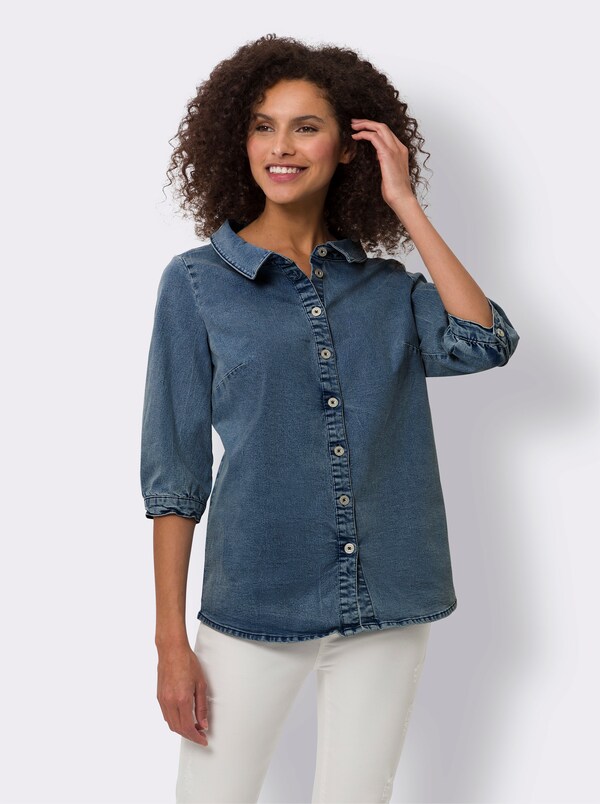 patrizia dini by heine Jeansblouse blue-stonewashed