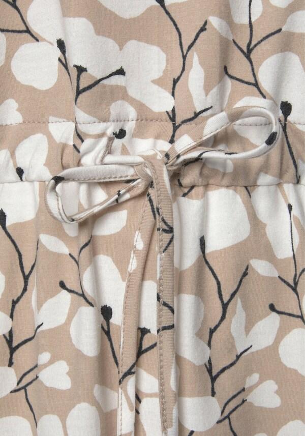 Patrizia Dini By Heine Jersey Jurk Beige/crème Bedrukt