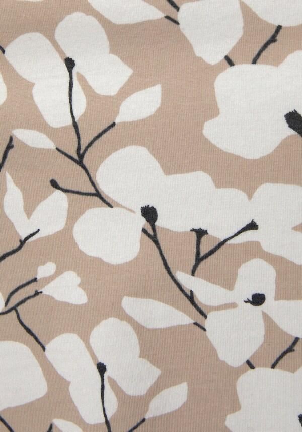 Patrizia Dini By Heine Jersey Jurk Beige/crème Bedrukt