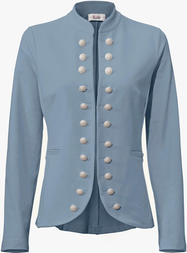 Patrizia Dini By Heine Jerseyblazer Im Military-Look Rookblauw