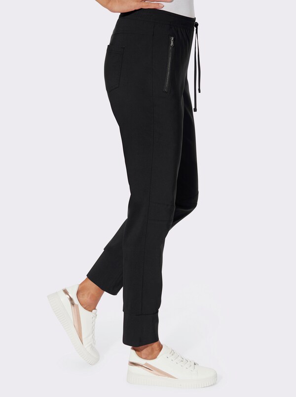 Patrizia Dini By Heine Jogpants Met Pasvormpas Achter Zwart