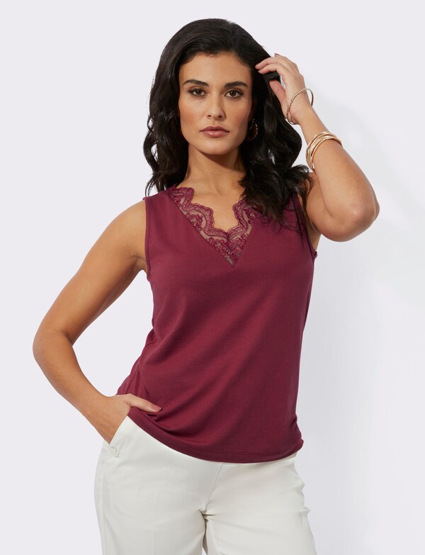 Patrizia Dini By Heine Kanten Top Van Zacht Modal Kers