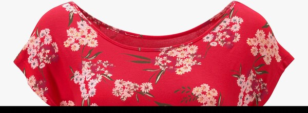 Patrizia Dini By Heine Lang Shirt Rood Gedessineerd