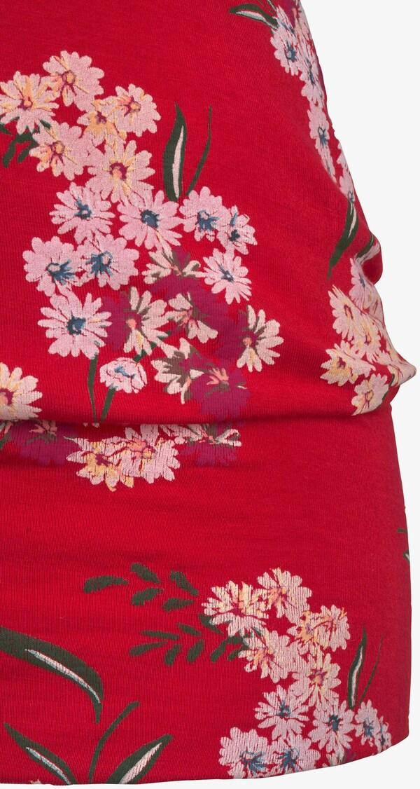 Patrizia Dini By Heine Lang Shirt Rood Gedessineerd