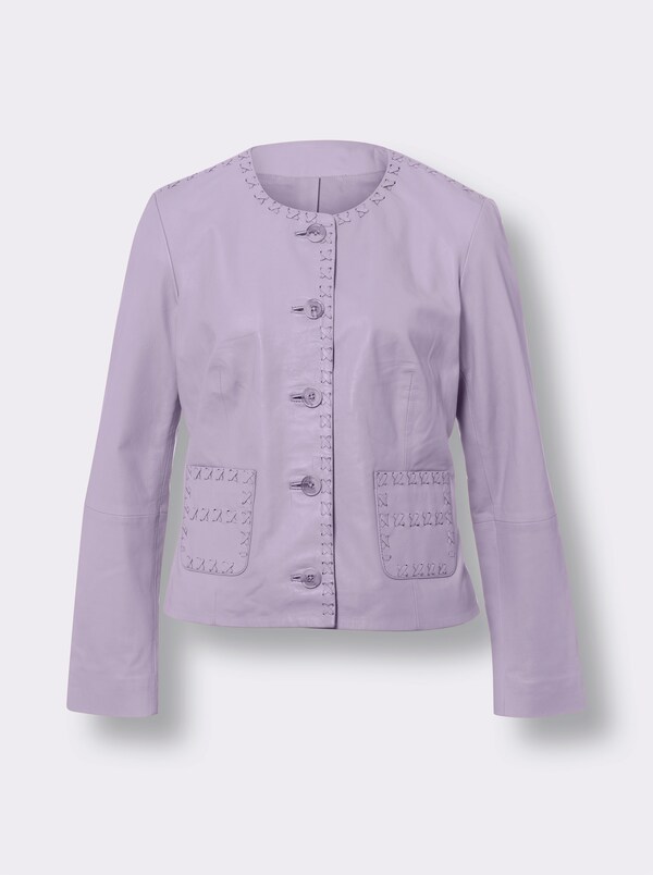 Patrizia Dini By Heine Leren Jack In Bikerlook Lila
