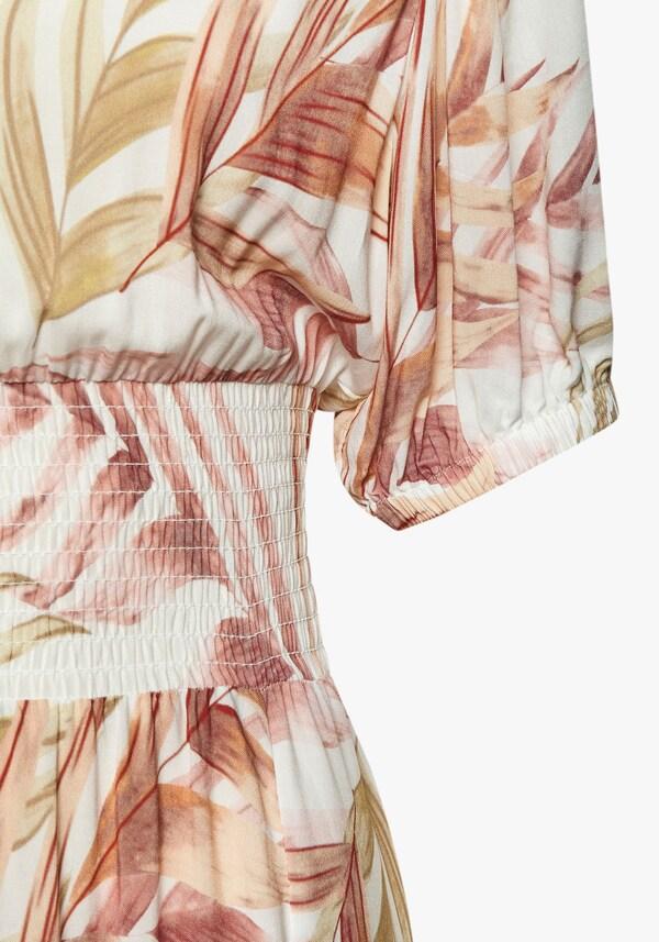 Patrizia Dini By Heine Maxi-jurk Zand/oranje Bedrukt