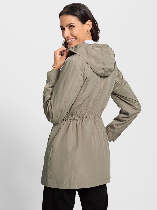 Patrizia Dini By Heine Outdoorjack Met Vaste Giletinzet Leem/ecru