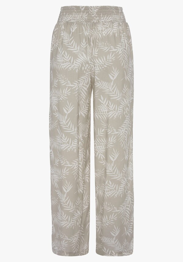 Patrizia Dini By Heine Palazzo-broek Rietgroen/crème Bedrukt