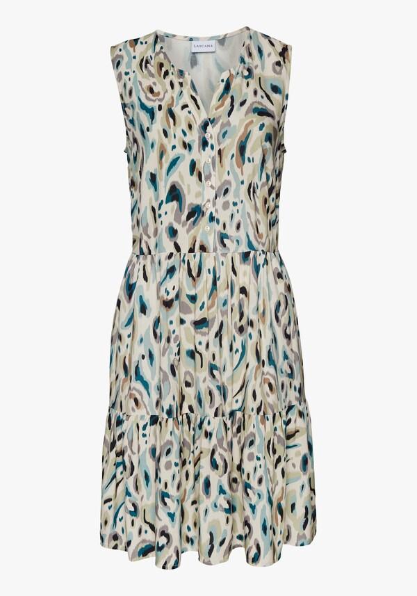 Patrizia Dini By Heine Bedrukte Jurk Zand Bedrukt