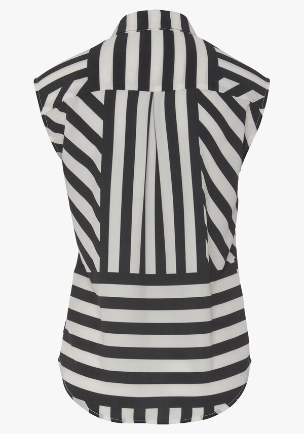 Patrizia Dini By Heine Blousetop Zwart/wit Bedrukt