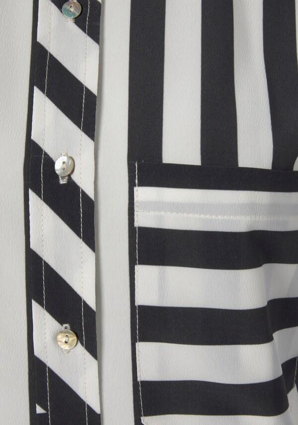 Patrizia Dini By Heine Blousetop Zwart/wit Bedrukt