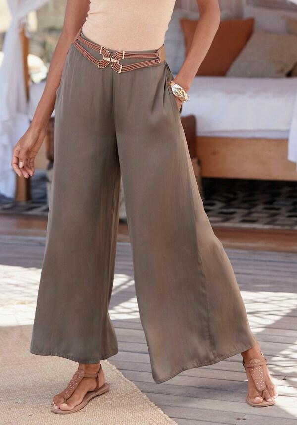 patrizia dini by heine Geweven broek kaki