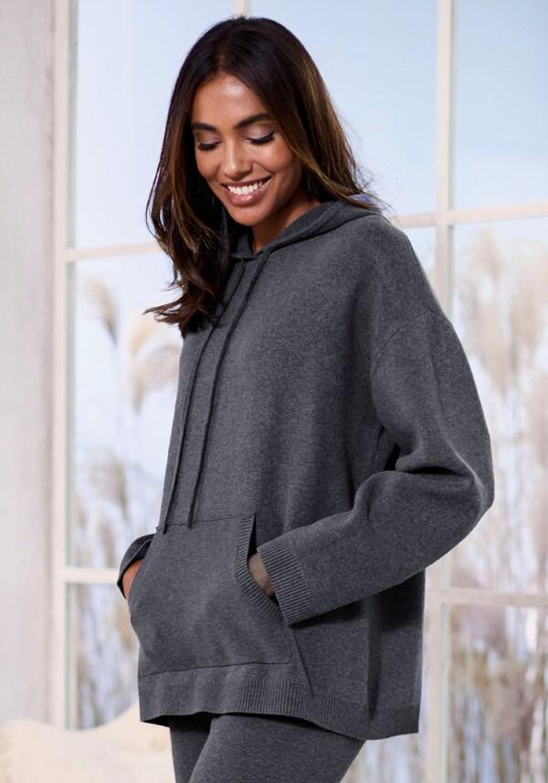 patrizia dini by heine Hoodie blauw gemêleerd