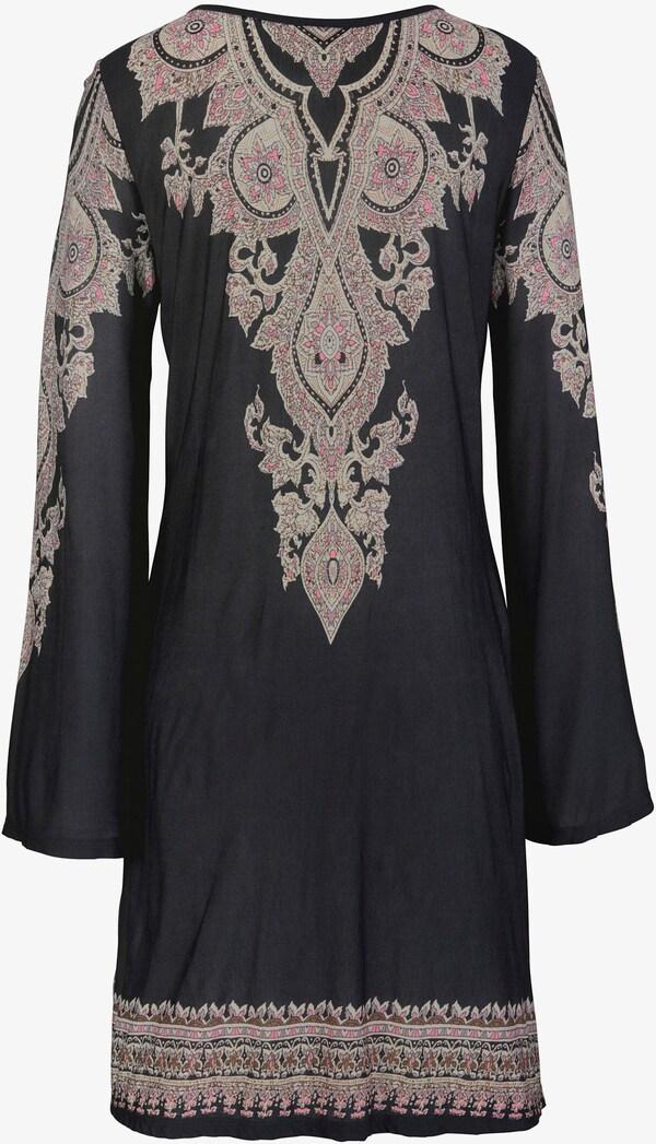 Patrizia Dini By Heine Jersey Jurk Zwart Geprint